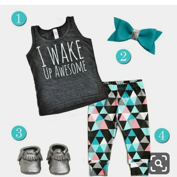 Baby/ Toddler girls styled 4 piece outfit 0m-4T - Picture 7 of 7